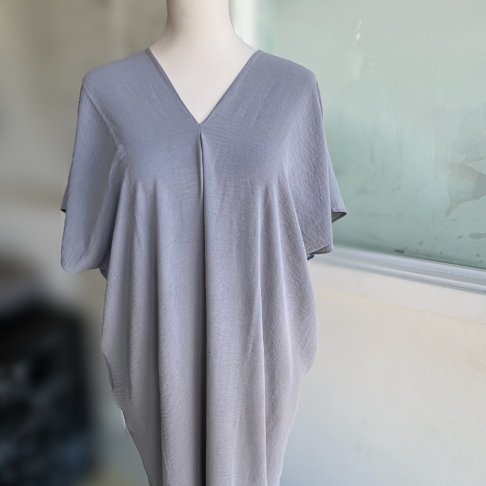 0065/ Gray Dress Crinkle Airflow Material - Picture 6 of 10